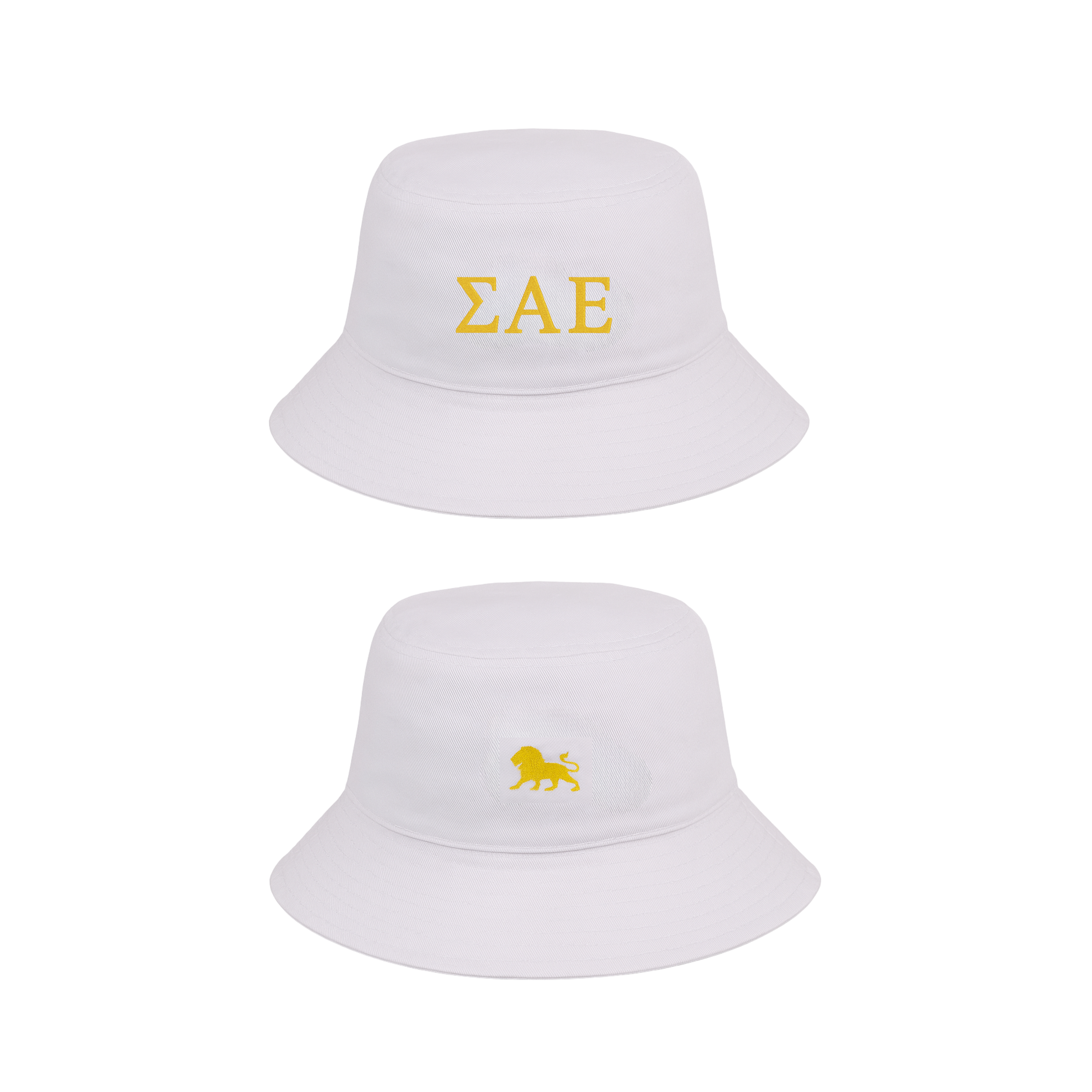 SAE White & Yellow Bucket Hat